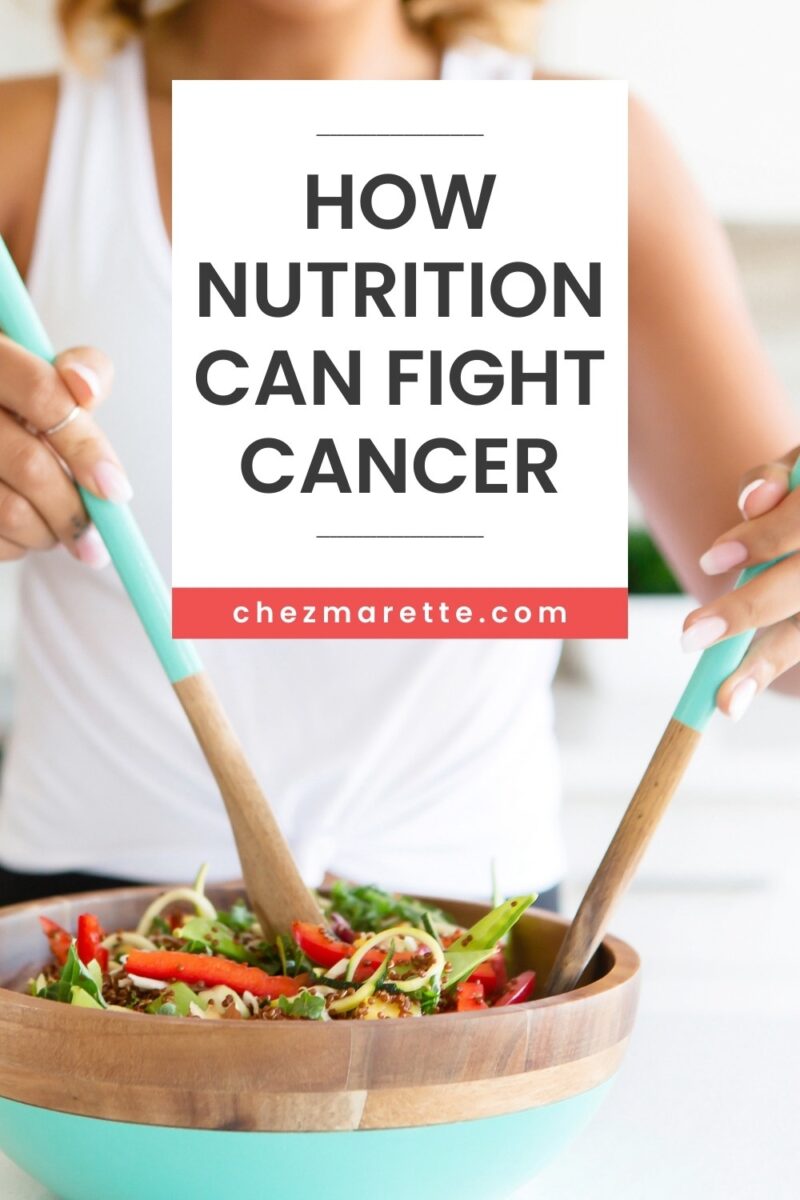 How Nutrition Can Fight Cancer Woman tossing salad in a bowl
